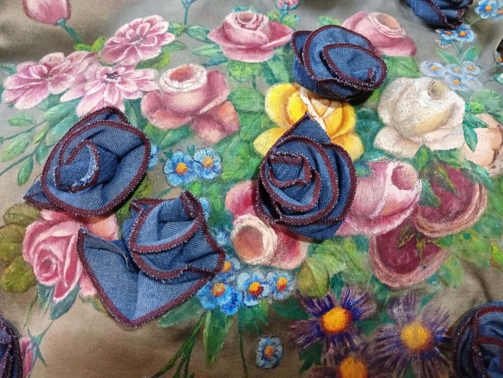 Borsa in Tessuto Jeans