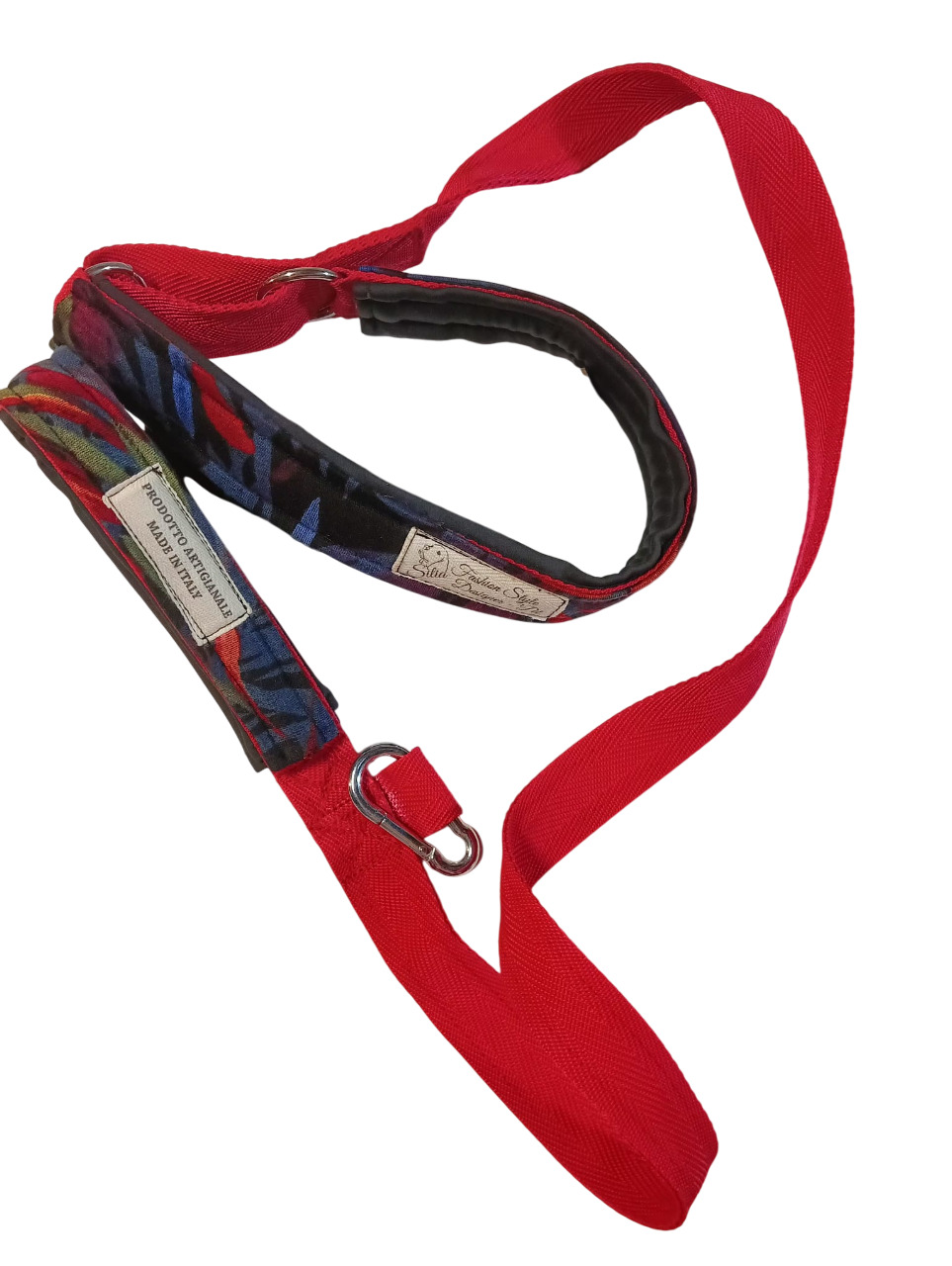 Guinzaglio per cani resistente Double Sporting anelli in acciaio