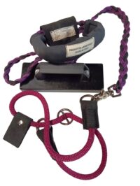 Guinzaglio Retriever paer cani Staccabile in Paracord e Acciaio Inox manico ergonomico tessuto neoprene